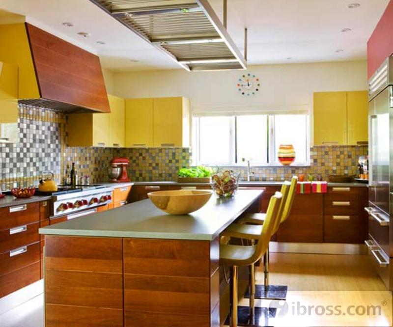 Bếp hai mặt - phòng bếp hiện đại