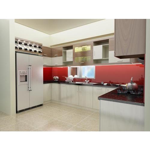 Tủ bếp gỗ chữ U phương Tây