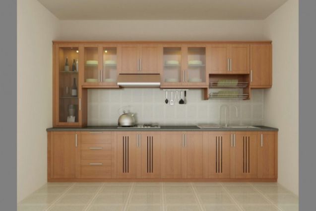 Tủ bếp bằng gỗ công nghiệp cao cấp chất lượng bền đẹp