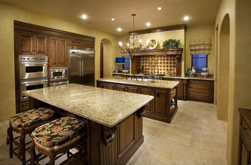 Tủ bếp gỗ sồi Mỹ độc đáo, bền đẹp